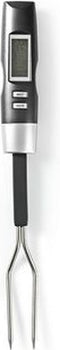 Nedis Vleesthermometer - Temperatuurinstelling - LCD-Scherm - 0 - 110 °C - Zilver / Zwart