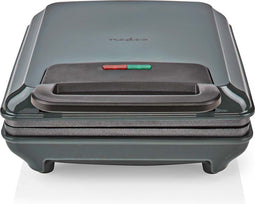 Nedis Wafelijzer - Belgische wafels - 22 x 12.5 cm - 1200 W - Automatische temperatuurregeling - ABS / Aluminium