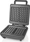 Nedis Wafelijzer - Belgische wafels - 22 x 12.5 cm - 1200 W - Automatische temperatuurregeling - ABS / Aluminium