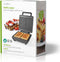 Nedis Wafelijzer - Belgische wafels - 22 x 12.5 cm - 1200 W - Automatische temperatuurregeling - ABS / Aluminium