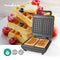 Nedis Wafelijzer - Belgische wafels - 22 x 12.5 cm - 1200 W - Automatische temperatuurregeling - ABS / Aluminium