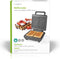 Nedis Wafelijzer - Belgische wafels - 22 x 12.5 cm - 1200 W - Automatische temperatuurregeling - ABS / Aluminium