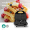 Nedis Wafelijzer - Belgische wafels - 22 x 12 cm - 750 W - Automatische temperatuurregeling - Aluminium / Kunststof