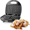 Nedis Wafelijzer - Belgische wafels - 22 x 12 cm - 750 W - Automatische temperatuurregeling - Aluminium / Kunststof