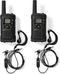 Nedis Walkie talkie Set - 2 Handsets - Tot 6 km - Frequentiekanalen: 8 - PTT / VOX - tot 3 uur - Koptelefoonoutput - 2 Headsets - Zwart