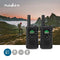 Nedis Walkie talkie Set - 2 Handsets - Tot 6 km - Frequentiekanalen: 8 - PTT / VOX - tot 3 uur - Koptelefoonoutput - 2 Headsets - Zwart