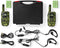 Nedis Walkie talkie Set - 2 Handsets - Tot 8 km - Frequentiekanalen: 8 - PTT / VOX - tot 2,5 uur - Koptelefoonoutput - 2 Headsets - Inclusief reiskoffer - Groen