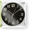 Nedis Wandklok - Diameter: 300 mm - Glas - Zwart