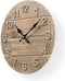 Nedis Wandklok - Diameter: 300 mm - Hout - Beige / Bruin