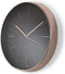 Nedis Wandklok - Diameter: 300 mm - Kunststof - Rosé Goud / Zwart