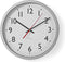 Nedis Wandklok - Diameter: 300 mm - Kunststof - Wit / Zilver