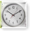 Nedis Wandklok - Diameter: 300 mm - Kunststof - Wit / Zilver