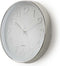 Nedis Wandklok - Diameter: 300 mm - Kunststof - Wit / Zilver