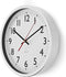 Nedis Wandklok - Diameter: 300 mm - Kunststof - Wit / Zilver