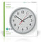 Nedis Wandklok - Diameter: 300 mm - Kunststof - Wit / Zilver