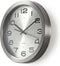 Nedis Wandklok - Diameter: 300 mm - Roestvrij Staal - Zilver