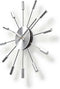 Nedis Wandklok - Diameter: 340 mm - Metaal - Zilver
