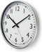 Nedis Wandklok - Diameter: 380 mm - Kunststof - Wit / Zilver