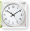 Nedis Wandklok - Diameter: 380 mm - Kunststof - Wit / Zilver