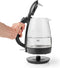 Nedis Waterkoker - 1.7 l - Glas - Zwart - 360 graden draaibaar - Verborgen verwarmingselement - Strix-controller - Droogkookbeveiliging