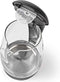 Nedis Waterkoker - 1.7 l - Glas - Zwart - 360 graden draaibaar - Verborgen verwarmingselement - Strix-controller - Droogkookbeveiliging
