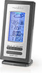 Nedis Weerstation - Binnen & Buiten - Inclusief draadloze weersensor - Weersvoorspelling - Tijdweergave - LCD-Scherm - Wekkerfunctie