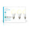 Nedis Wi-Fi Smart LED-Lamp | Warm Wit | E27 | 3-Pack