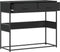 vidaXL - Wandtafel - 90x35x80 - cm - bewerkt - hout - zwart