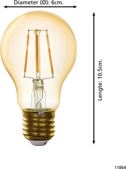 EGLO Connect Smart deco lichtbron - E27 - 6 Watt - Dimbaar- Warm wit - ø6 cm