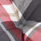 vidaXL - Palletkussen - ruitpatroon - 80x40x12 - cm - stof - ruitpatroon - rood