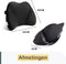 ComfyCentre Ergonomisch Rugkussen - Rugsteun voor Auto Bureaustoel Bank Bed - Pijnverlichting Ondersteuning - Zwart
