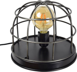Urban Interiors Barn Large Tafellamp Zwart - Metalen kooi - Ø22