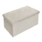 Woltu Opbergbank Velvet Crème 80L 76 x 37,5 x 38 cm