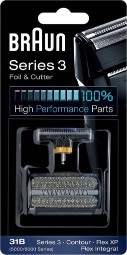 Braun Series 3 31B - Vervangend Scheerblad - Zwart