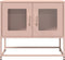 vidaXL - Tv-meubel - 68x39x60,5 - cm - koudgewalst - staal - roze