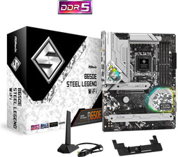 ASROCK B650E Steel Legend WiFi - Moederbord - ATX - Socket AM5 - AMD B650 - DDR5 - Realtek ALC897 - Realtek 2.5G LAN