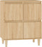 vidaXL - Dressoir - 60x35x70 - cm - bewerkt - hout - sonoma - eikenkleurig