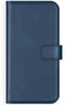 Selencia iPhone 12 Pro Max - Echt Lederen Bookcase - 3 Pashouders - Blauw