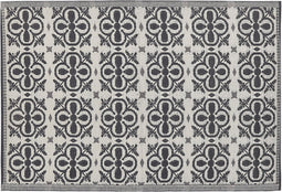 NELLUR - Outdoor kleed - Zwart - 120 x 180 cm - Polypropyleen