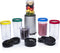 Tristar BL-4445 - Blender - 17 onderdelen met drinkbekers en deksels (6 stuks)