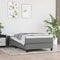 vidaXL - Boxspringbed - 100x200 cm - stof - donkergrijs