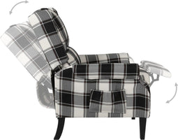 vidaXL Fauteuil stof meerkleurig