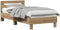 vidaXL Artisan - Bedframe - Tweepersoons - 203 x 95 x 70 cm - Bewerkt hout - Eikenkleur