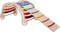 KateHaa Houten XXL Klimboog Rocker met Klimwand Regenboog - Klimrek - Houten Montessori Speelgoed