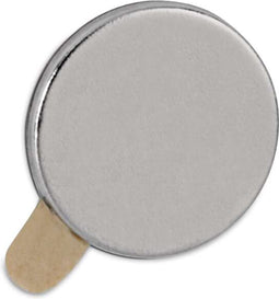 Neodymium magneet, zelfklevend ,10 x 1 mm, 0,5 kg, 20 st, blister