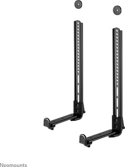 Neomounts AWL29-650BL1 universele videobar/soundbar/speaker steun, diepteverstelbaar (7,7-21,5 cm) - zwart