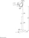 Neomounts FL15-625BL1 kantel- en roteerbare tablet vloersteun voor 7,9-11