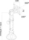 Neomounts FPMA-D025BLACK monitorarm - t/m 30