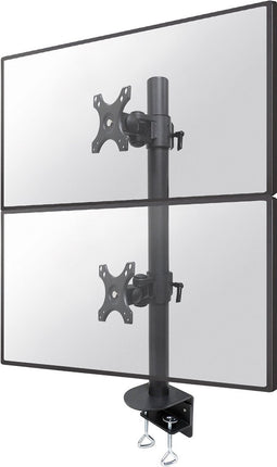 Neomounts FPMA-D960DVBLACKPLUS full motion monitorarm 2 schermen - 17-49" - geschikt voor ultra-wide/curved schermen - klem -zwart