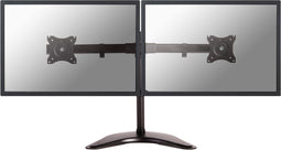Neomounts NM-D335DBLACK monitor stand voor 2 flat screens t/m 27"